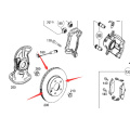 W204 W203 W205 W212 Disco de freio para Mercedes Benz Disco de freio 2124211312